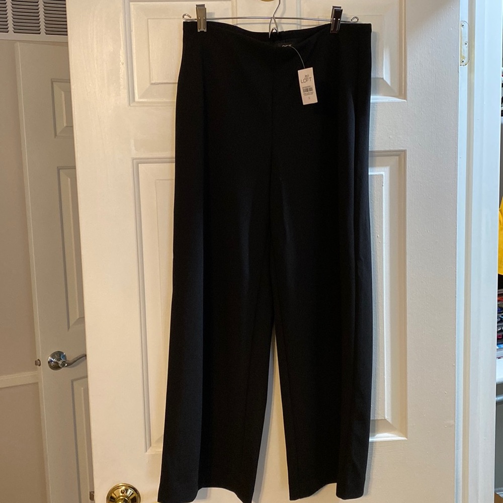Black LOFT wide leg pant